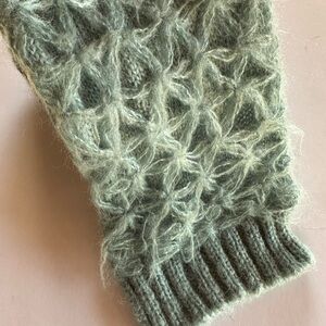 Minty Green Long Skinny Cozy Knit Scarf